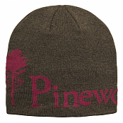 Čepice Pinewood Melange 5897 hnědá/burgundy UNI