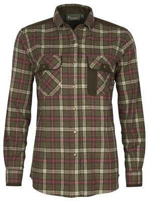 Košile PINEWOOD Prestwick Exclusive dámská 3428-754 H. Olive/Plum vel. XL