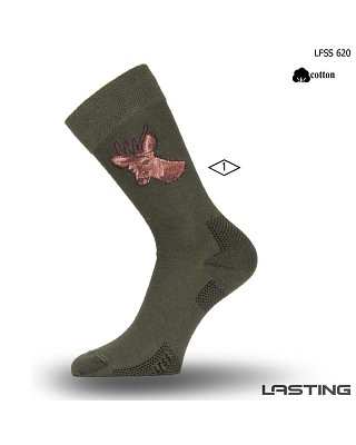 Ponožky LASTING LFSS s motivem srnce vel. XL