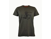 Triko C.I.T. s potiskem zelené vel.  XXL