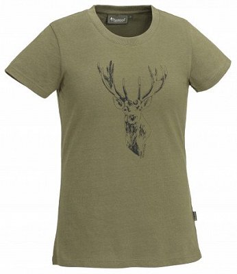 Triko PINEWOOD Red Deer dámské 3038-713 olivové vel. M