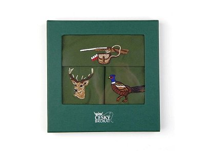 Kapesníky sada HEDVA 3 ks zelené