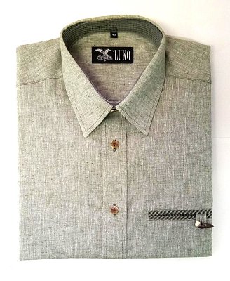 Košile LUKO 134125 zelená KR vel.  45